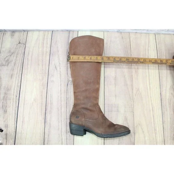 Born Bitsi in Canoe II Brown Leather 16" Tall Riding Boots Size 6.5 - Picture 10 of 12